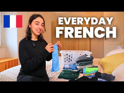 My Sunday routine in FRENCH (with subtitles) 🧹 | Household Chores & Daily Vocabulary — YouTube-Vorschaubild