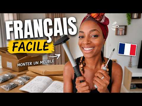 Real French at Home | Assemble Furniture with Me 🇫🇷 Easy Tools Vocabulary (Comprehensible input) — YouTube-Vorschaubild